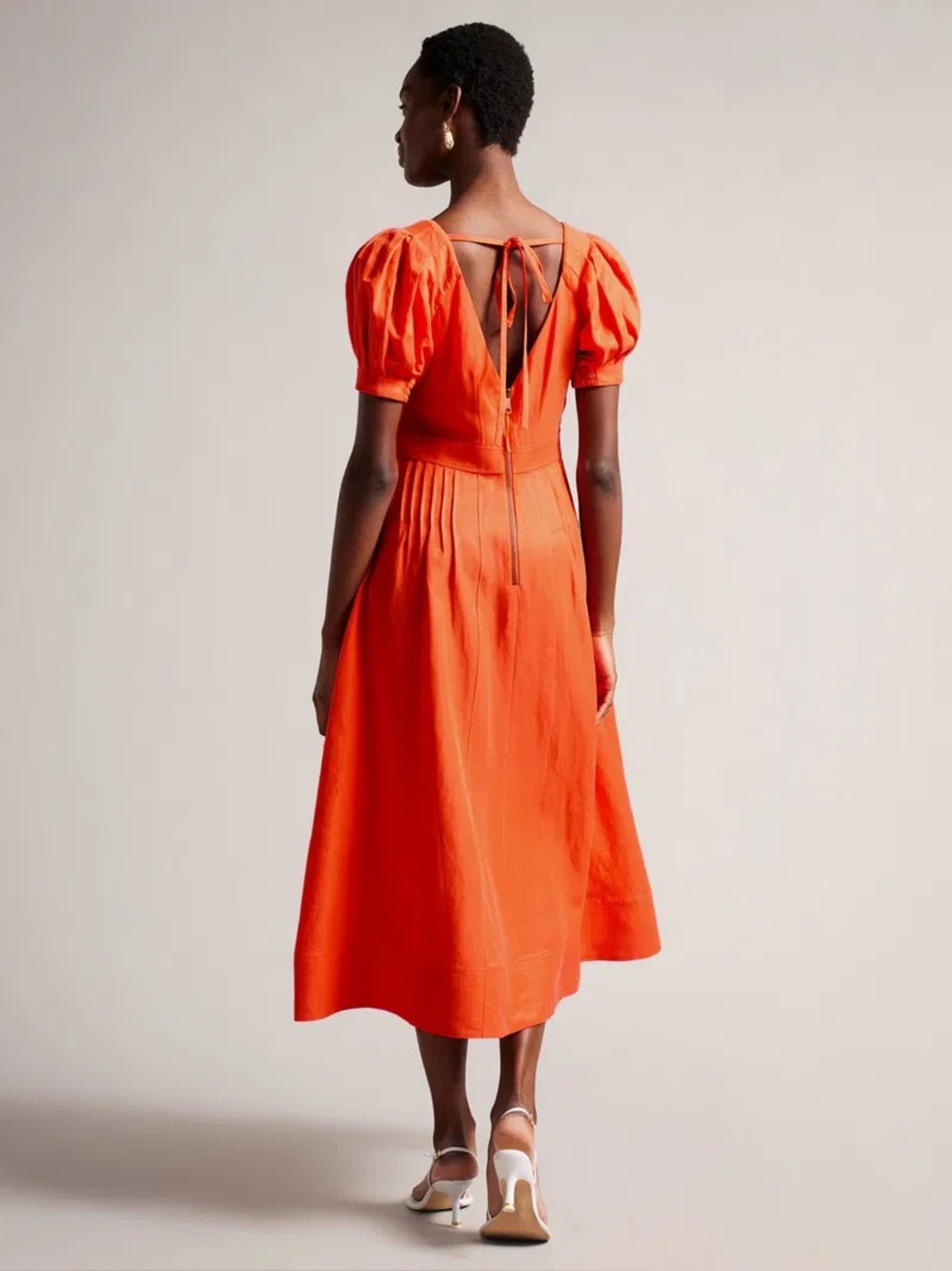 Ted Baker Opalz Puff Sleeve Fit and Flare
Midi Dress - Picture 9 of 9